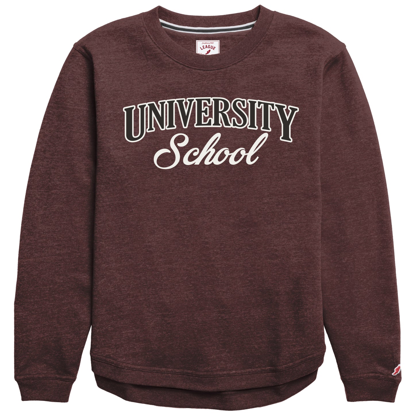 Women's Victory Springs Crew with Embroidery - Maroon