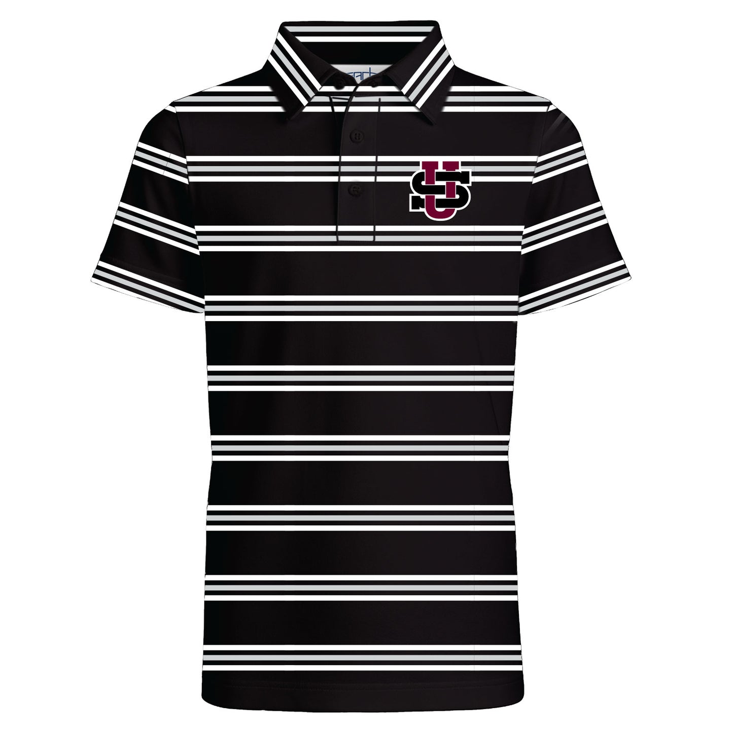 Youth Garb Kellan Striped Polo (Navy or Black) -F26