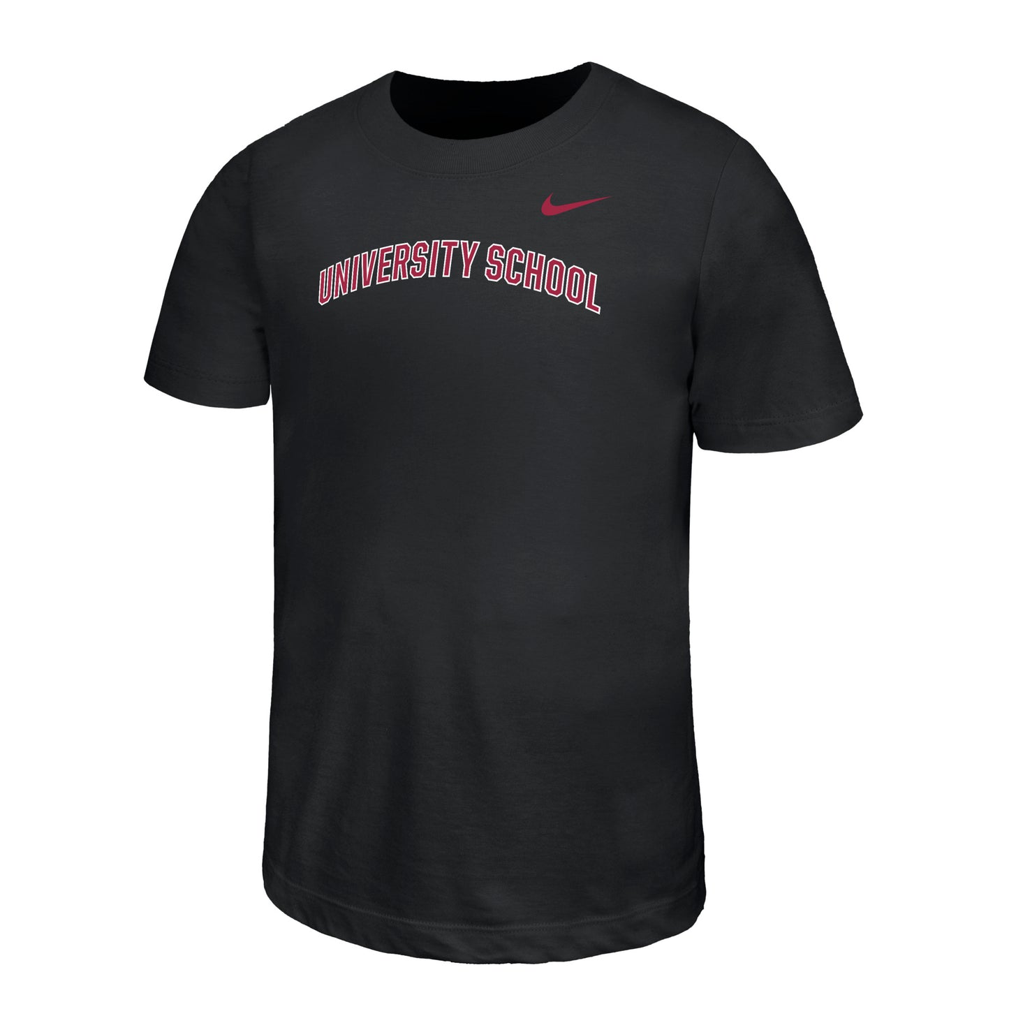 Nike Youth Dri-Fit SS Tee - Black with Arched Words- F26