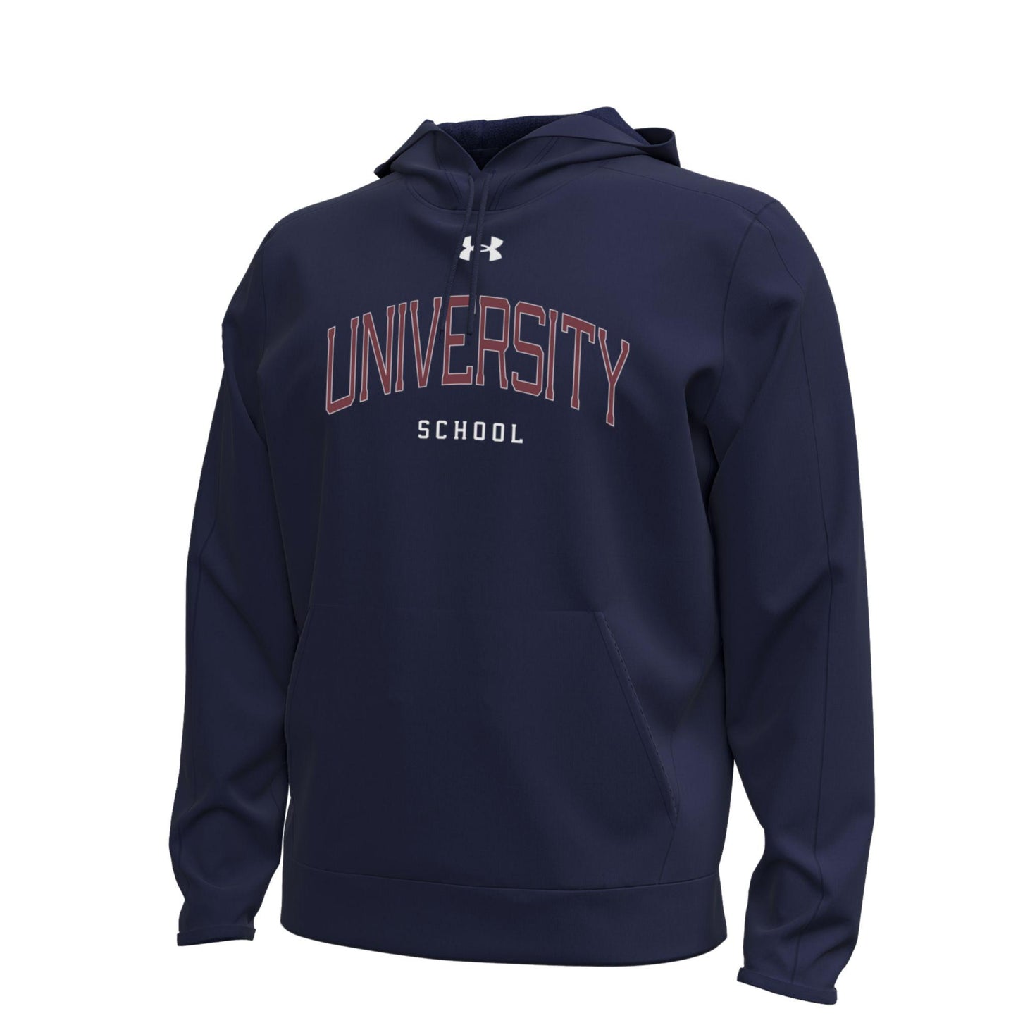 UA Adult Armour Fleece Hoodie Midnight Navy L2- F26