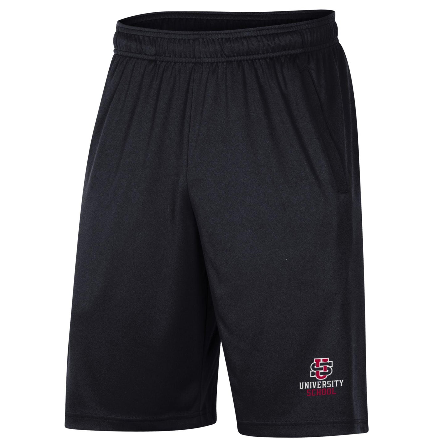 Youth UA Short- Logo with words - Black