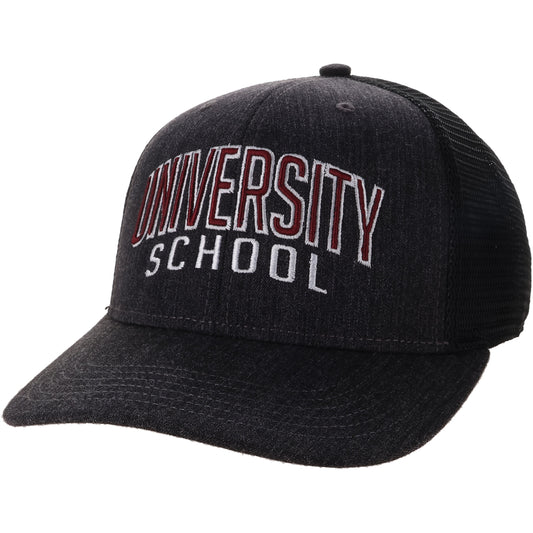 L2 Gray MPS Trucker Hat Words