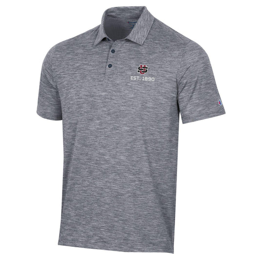 Men's Micro Mesh Sport Polo - Heathered Navy