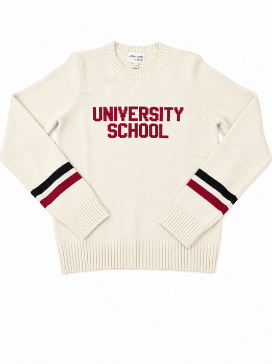 (Pre-Order) Women's Ellsworth & Ivey Crewneck Sweater Cream- F26