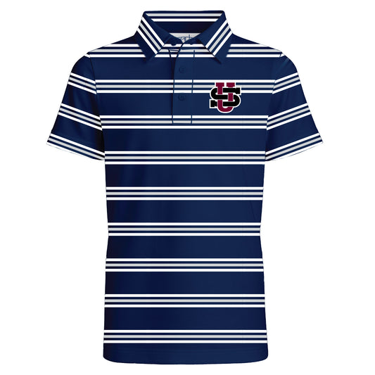 Youth Garb Kellan Striped Polo (Navy or Black) -F26