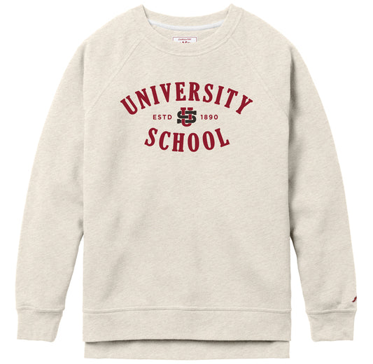 Women's Crew Sweatshirt with T-Shirt Appliqué