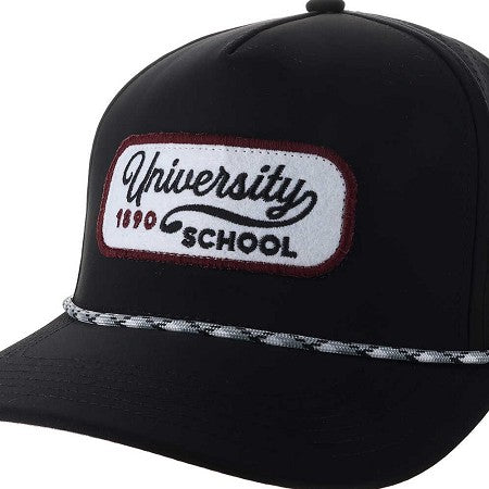 Adult Cut Above Hat with Patch Black L2- F26