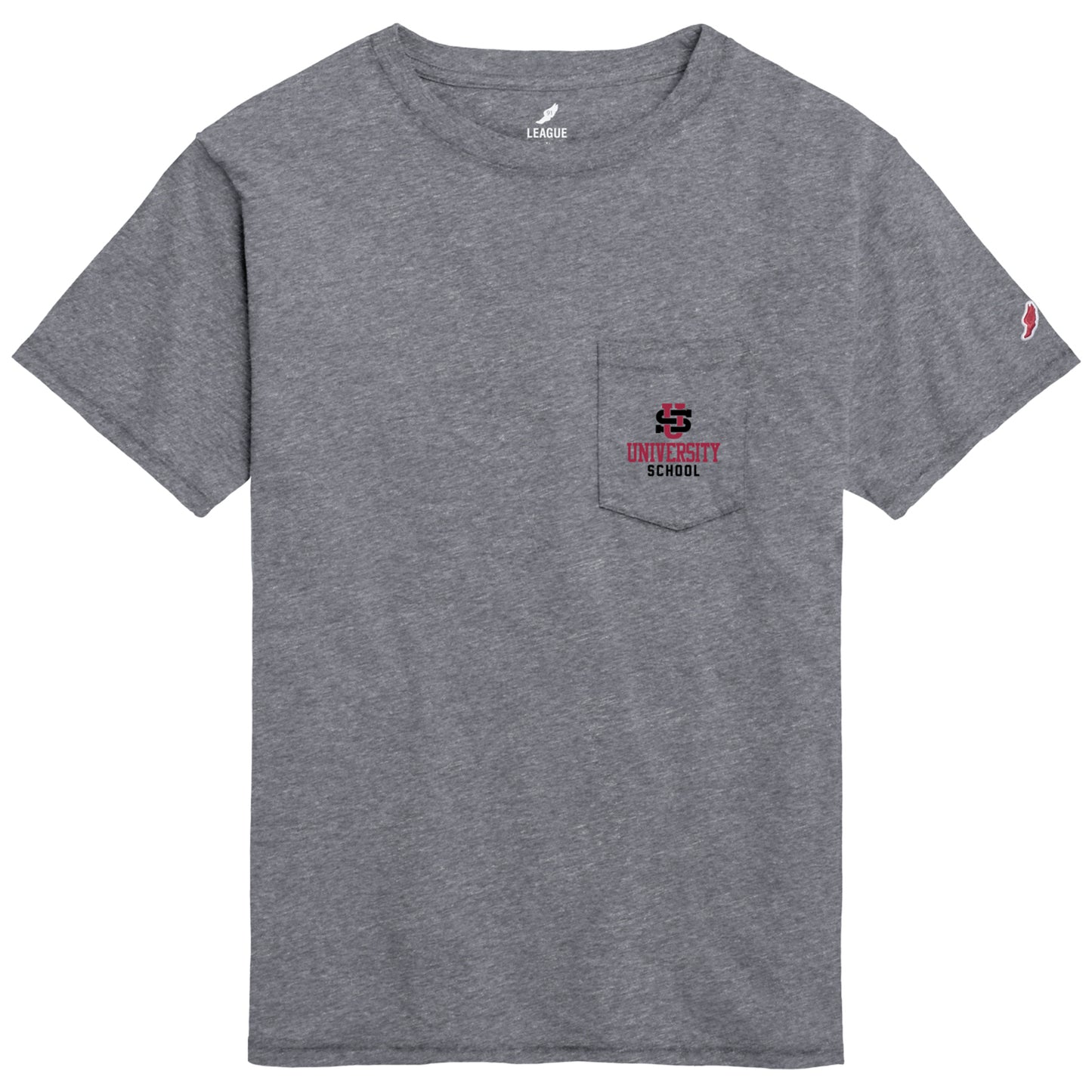 Adult All-American Pocket Tee in Gray L2 F-26