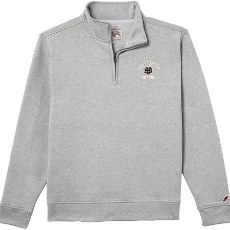 Adult Quarter Zip Vintage Gray L2- F26
