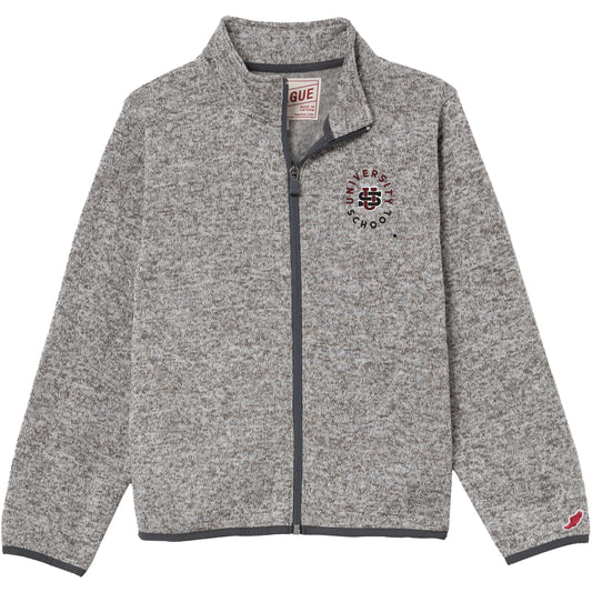 Youth Saranac Full Zip Jacket Gray L2- F26