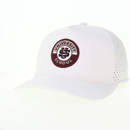 Youth Cut Above Hat with Circle Patch Black or White L2- F26
