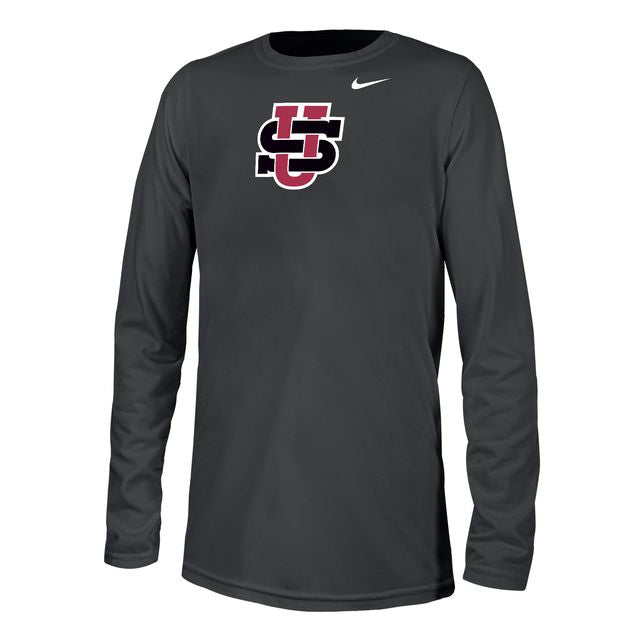 Nike Dri-Fit Youth LS Tee - Interlocking Logo