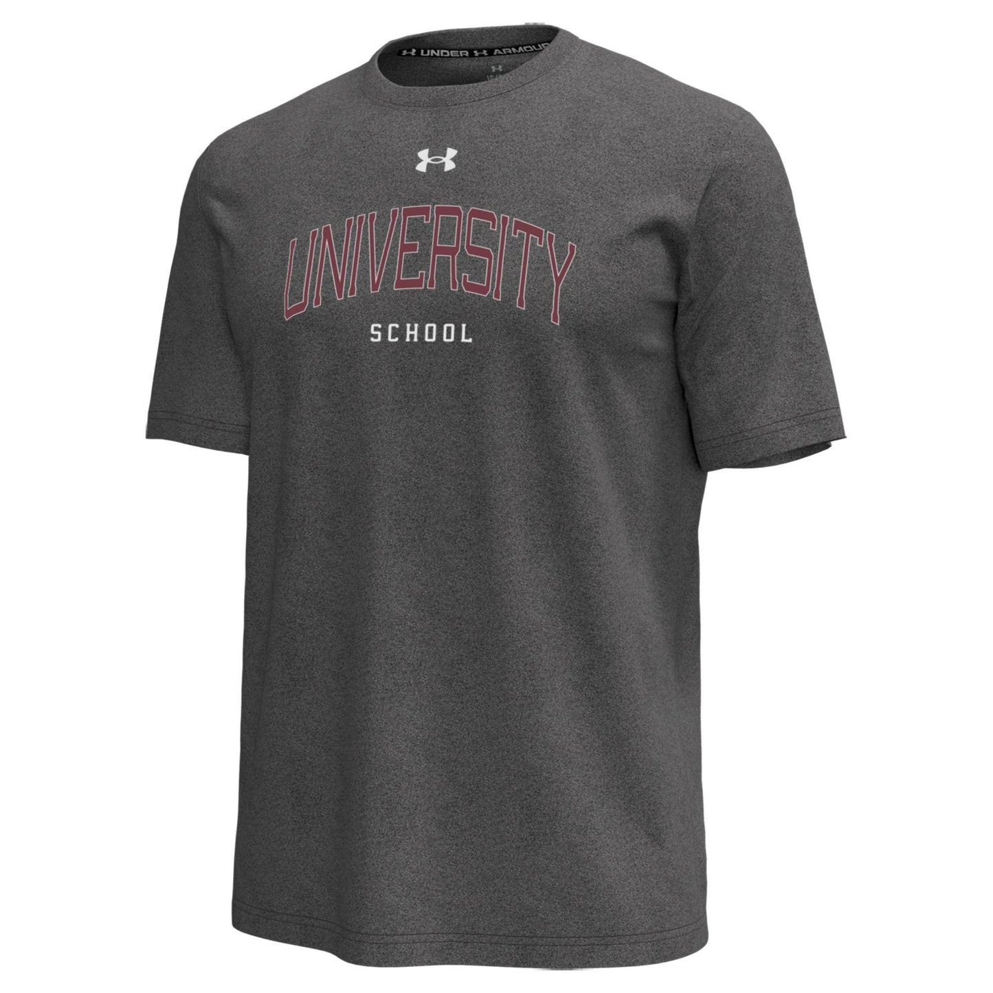UA Adult Icon Short Sleeve Tee Black Heather- F26