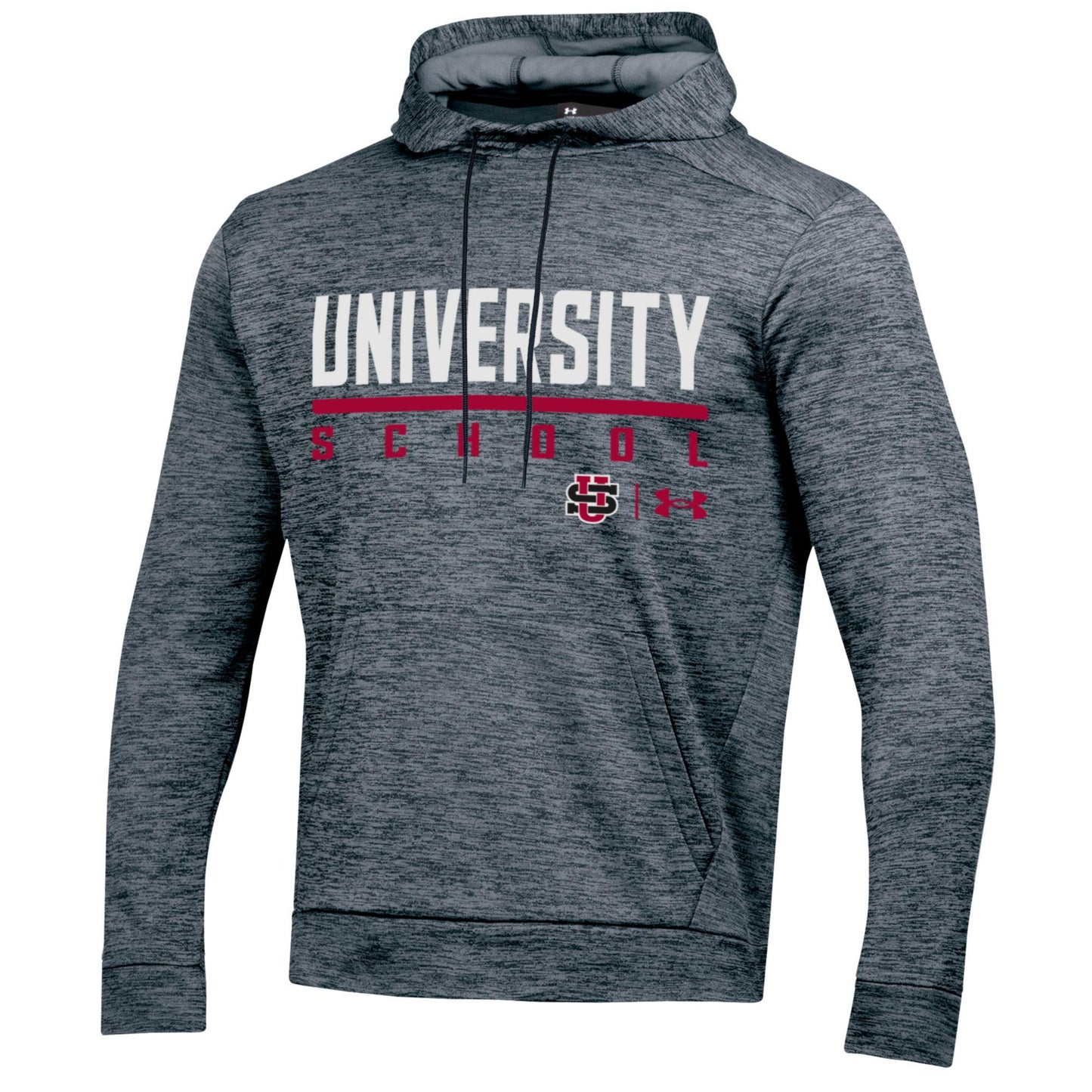 UA Armour Fleece Pullover Hood - Straight Lettering