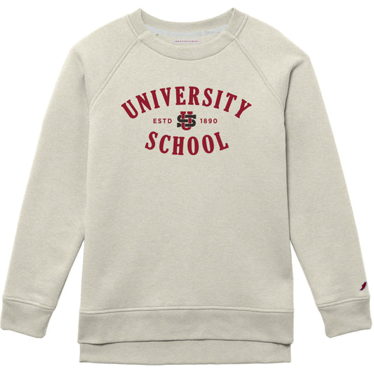Women's Crew Sweatshirt with T-Shirt Appliqué